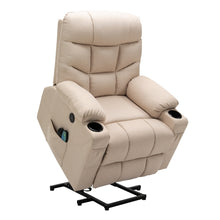 Load image into Gallery viewer, Homegear Fabric Power Lift Electric Recliner Chair with Massage, Taupe