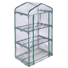 Load image into Gallery viewer, Palm Springs 3 -Tier Mini Greenhouse with Cover and Roll-up Zipper Door