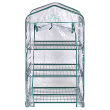 Load image into Gallery viewer, Palm Springs 3 -Tier Mini Greenhouse with Cover and Roll-up Zipper Door