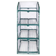 Load image into Gallery viewer, Palm Springs 3 -Tier Mini Greenhouse with Cover and Roll-up Zipper Door