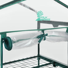 Load image into Gallery viewer, Palm Springs 4 -Tier Mini Greenhouse with Cover and Roll-up Zipper Door