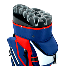 Load image into Gallery viewer, Ram Golf Premium Cart Bag with 14 Way Molded Organizer Divider Top - USA Flag