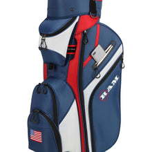 Load image into Gallery viewer, Ram Golf Premium Cart Bag with 14 Way Molded Organizer Divider Top - USA Flag