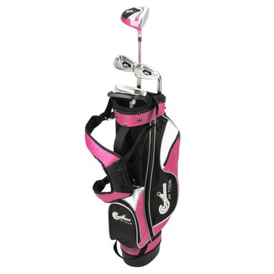 Confidence Golf Junior Golf Clubs Set - Pink, Girls Ages 4-7, Right Hand