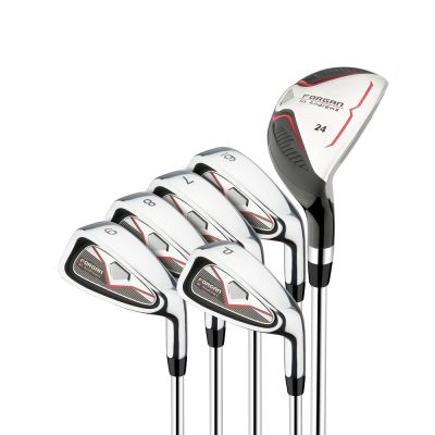 Forgan of St Andrews F100 Iron Set with Hybrid, Mens Left Hand, Steel Shafts