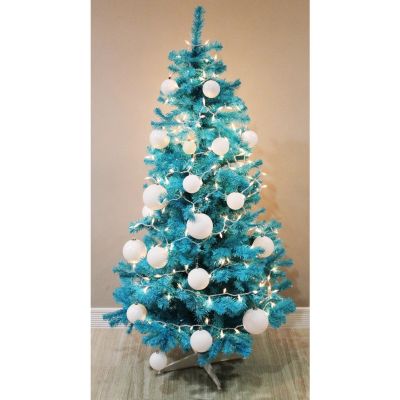 Homegear 6FT Artificial Turquoise Christmas Tree Xmas Decoration