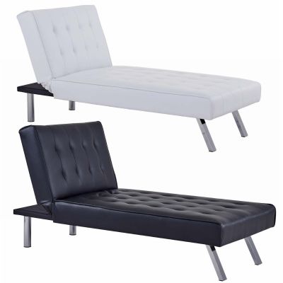 Homegear Furniture Recliner Chaise Lounge Single Sleeper Futon