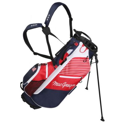 MacGregor Golf VIP 14 Divider Stand Carry Bag with Full Length Dividers, USA Flag