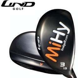 Lind Golf MiHY Black Left Hand Hybrid Rescue Wood, Graphite Shaft, Regular Flex, #5