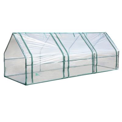 Palm Springs Gardening Cloche Tunnel Greenhouse with Roll Up Doors, 95x36x36-Inch, Waterproof Material Mini Hot House with UV Protection