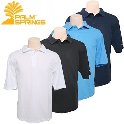 Palm Springs Golf Men's Polo Shirt 4 pack