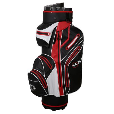 Ram Golf Premium Waterproof Cart Bag with 14 Way Molded Organizer Divider Top