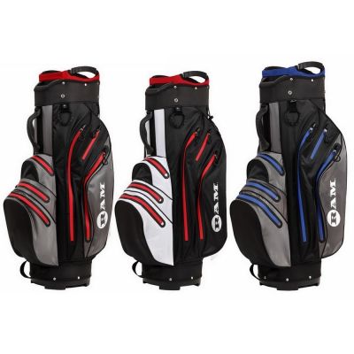 Ram Golf Waterproof Cart Bag - 14 Way Club Dividers