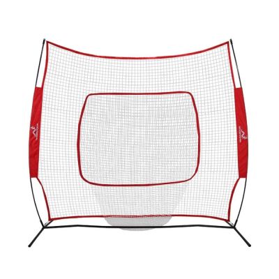 OPEN BOX Woodworm Baseball and Softball 7ft x 7ft Practice Net - Quick Set up with Carrying Case