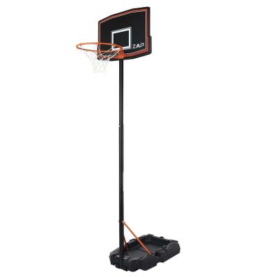 ZAAP Junior Youth Basketball Hoop Outdoor System V2 - Adjustable Height 5.4FT- 7.2FT - Portable with Wheels