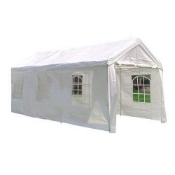 10 x 20 HEAVY DUTY White Party Tent Gazebo with Sidewalls 002