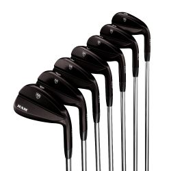Ram Golf FX77 Stainless Steel Players Distance Black Iron Set 4-PW, Mens Right Hand